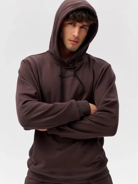 Bluza dresowa Rough Radical Cotton Active Hoodie brązowa