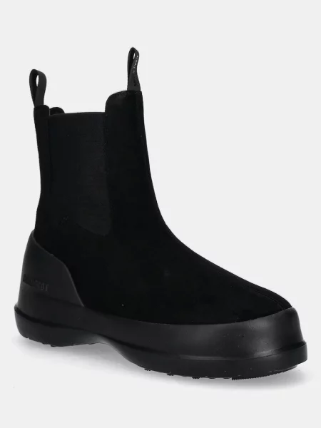 Moon Boot cizme de zăpadă din piele întoarsă MB LUNA CHELSEA SUEDE negru