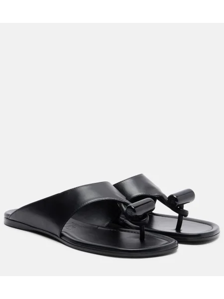 Chiloți tanga Loewe din piele negru