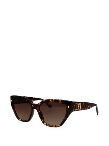 Ochelari de soare Dsquared2 Eyewear cu imprimeu geometric maro