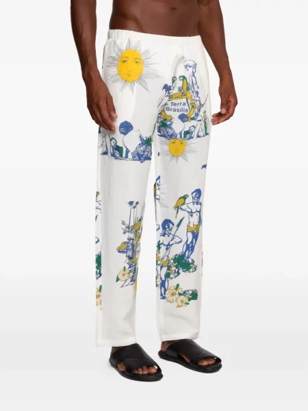 Pantaloni Amir Slama alb