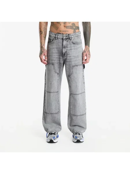Blugi L/AB c/o Off-White™ Diag Carpenter Jeans Smoke Fade 30 alb