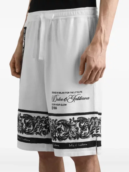 Pantaloni scurți Dolce & Gabbana cu imagine alb