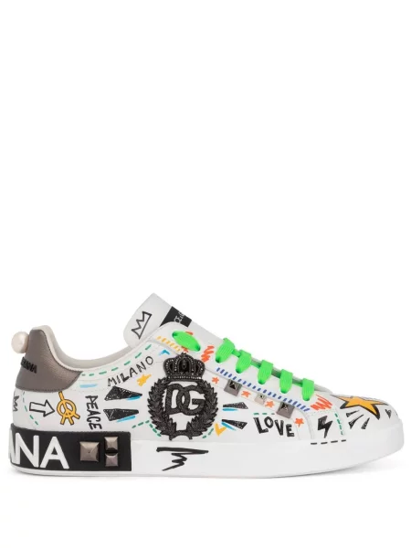 Sneakerși Dolce & Gabbana cu imagine alb