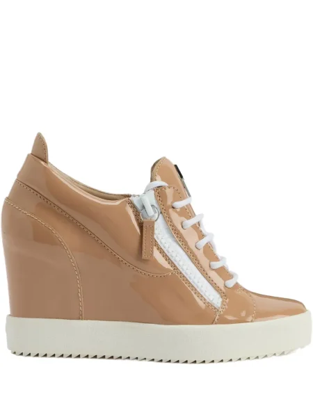 Sneakerși Giuseppe Zanotti din piele cu pană