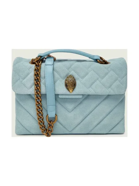 Kurt Geiger Geantă pe umăr KENSINGTON | piele întoarsă albastru