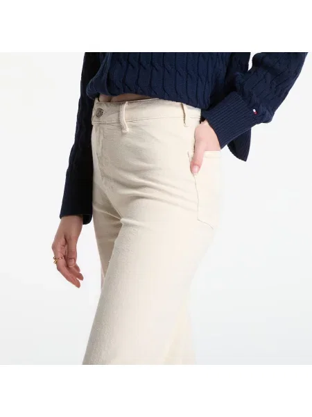 Дънки Tommy Hilfiger Wide Leg Washed Clr Hw Ankle Jeans Muslin