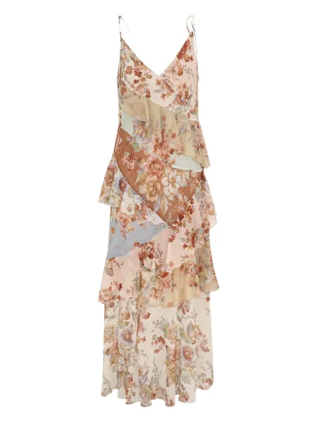 Rochie Zimmermann cu model floral cu imagine de costum