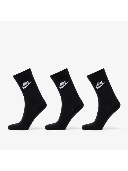 Ponožky Nike NSW Everyday Essential Crew Socks Black/ White S bílé