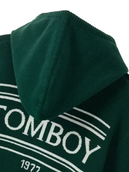 Hanorac cu glugă Tomboy cu autograf verde