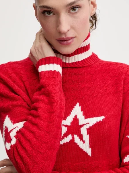 Вовняний светр Perfect Moment гольф червоний