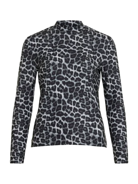 VILA Tricou VILEOA / metalic / deschis gri