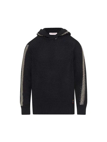 Bluza Orlebar Brown w paski z paskiem czarna
