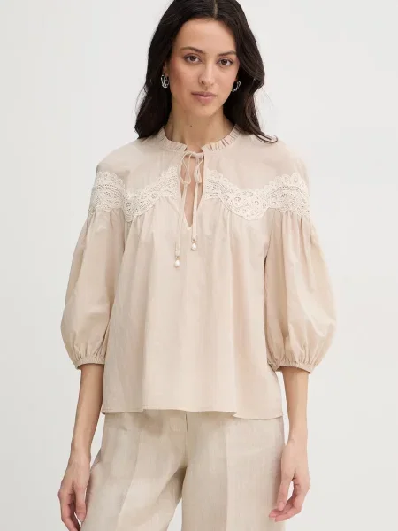 Twinset bluză pentru femei din bej