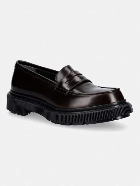 Δερμάτινα μοκασίνια ADIEU Type καφέ