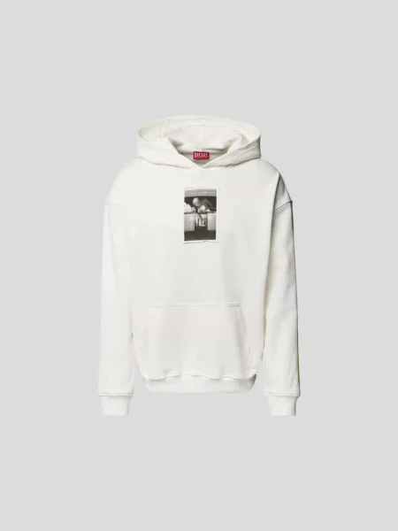 Bluza z kapturem z nadrukiem z motywem Diesel