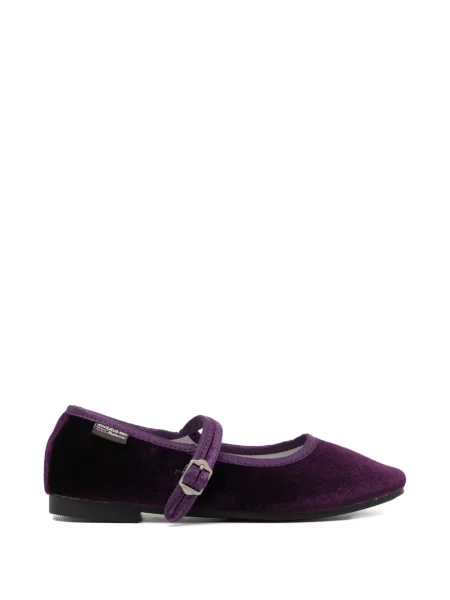 Balerini Rockfish de catifea cu cataramă violet