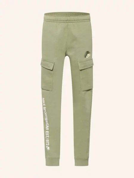 Spodnie dziecięce Nike Sportswear Standard Issue Cargo oil green zielone