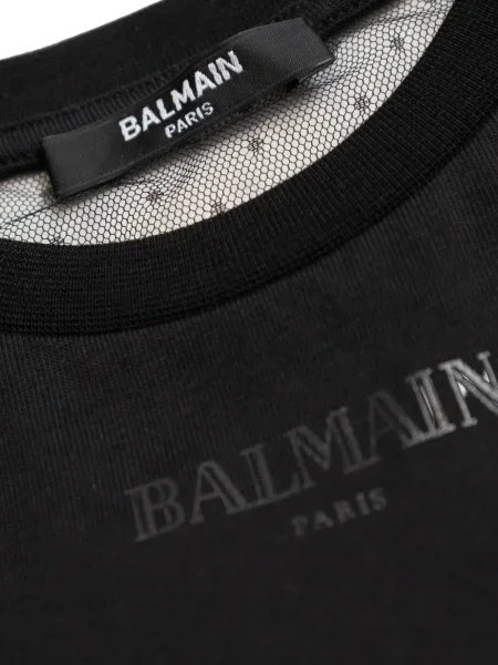 Top dziecięcy Balmain czarny
