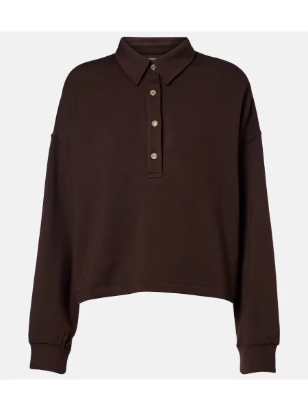 Pulover Velvet de catifea maro