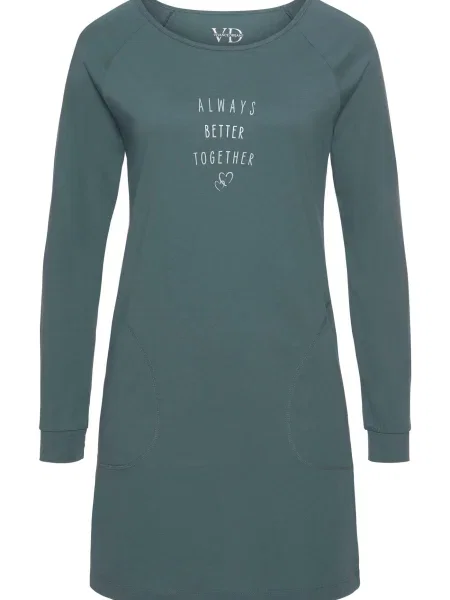 VIVANCE Spalna srajca žad bela