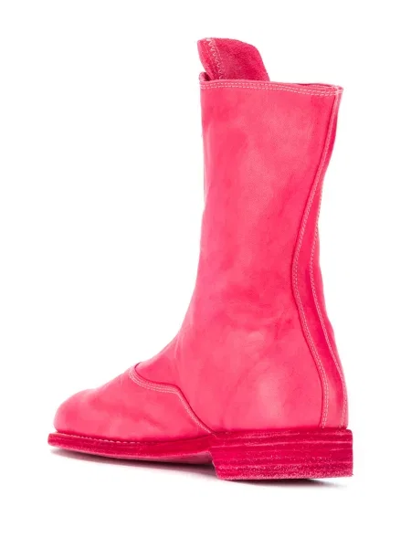 Botine Guidi din piele roz