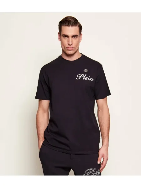 Philipp Plein Tricou Embossed Signature negru