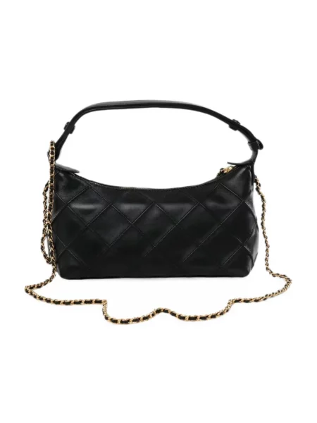 Torebka Tory Burch skórzana pikowana czarna