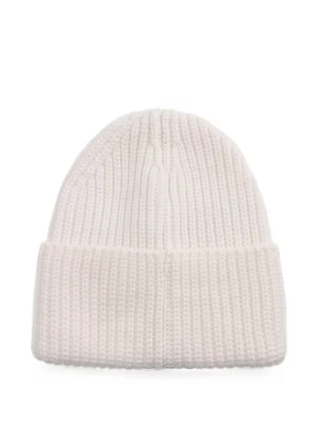 Căciulă Woolrich tricotate cu autograf roz