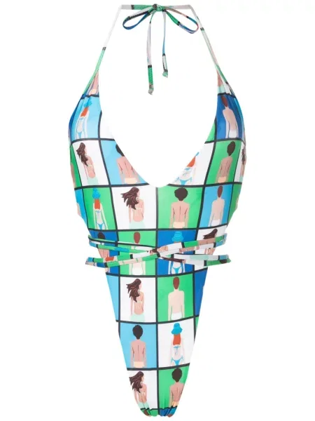 Costum de baie Amir Slama cu imagine