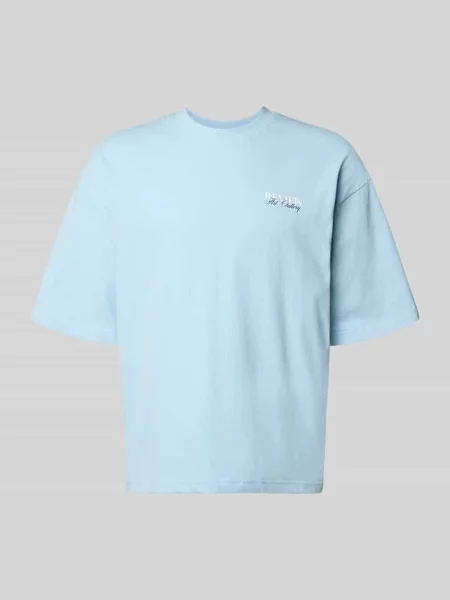 T-shirt z detalem z logo Review