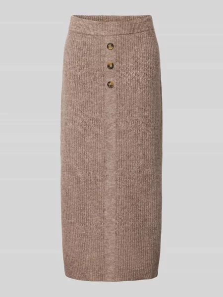 Spódnica z dzianiny z ozdobną listwą guzikową Christian Berg Woman