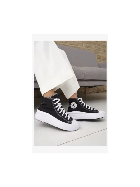 Sneakersy Converse Chuck Taylor All Star na platformie czarne