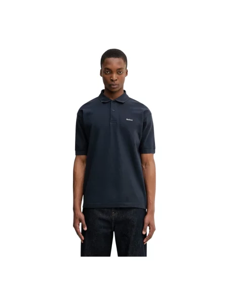 Koszulka polo Barbour niebieska