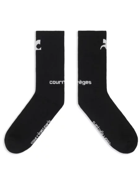 Skarpety Courreges czarne