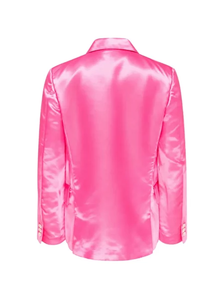 Sacou Comme Des Garçons din satin cu volane roz