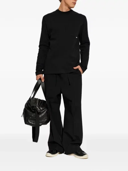 Lung tricou Jil Sander negru