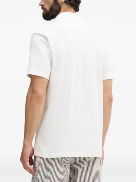 Tricou polo Lacoste cu imagine alb