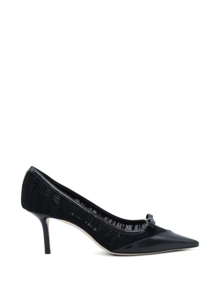 Pantofi cu toc Jimmy Choo cu funde negru