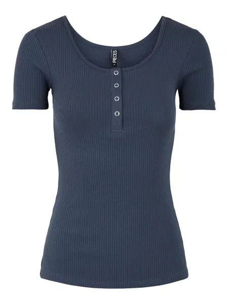 PIECES Tricou Kitte închis albastru