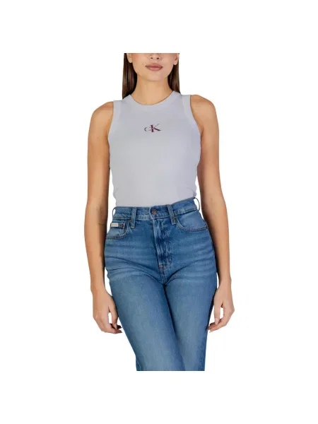 Tricou Calvin Klein Jeans violet