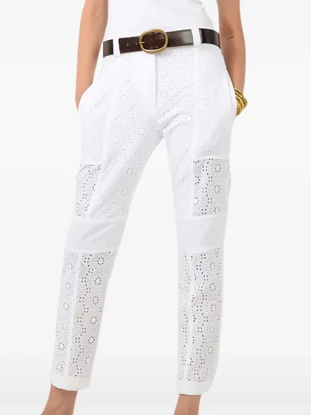 Pantaloni Barbara Bui cu broderie alb