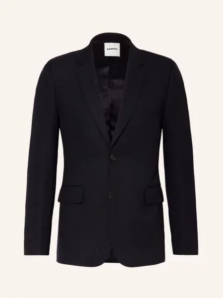 Sandro Marynarka Garniturowa Extra Slim Fit blau granatowa