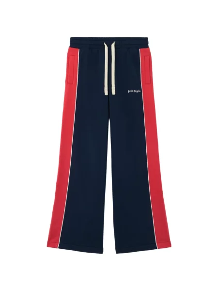 Pantaloni Palm Angels alergare cu autograf albastru