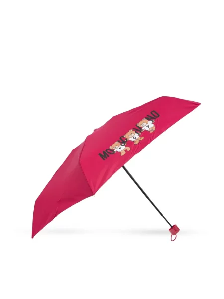 Meškiukas skėtis Moschino rožinė