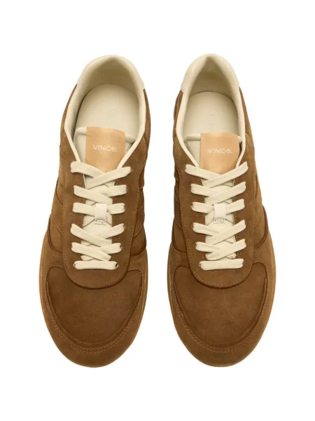 Sneakerși Vince din piele de căprioară maro