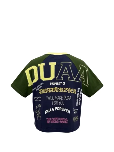 Tricou Duaa cu imagine albastru
