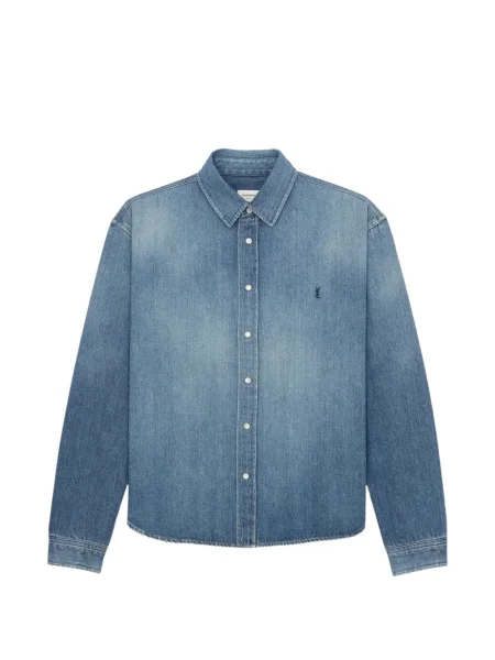Риза Saint Laurent синьо