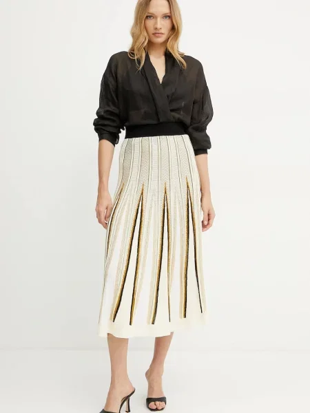 Forte Forte spódnica maxi rozkloszowana my skirt beżowy