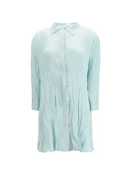 Długa mała sukienka maxi Gongdid Design garniturowa niebieska